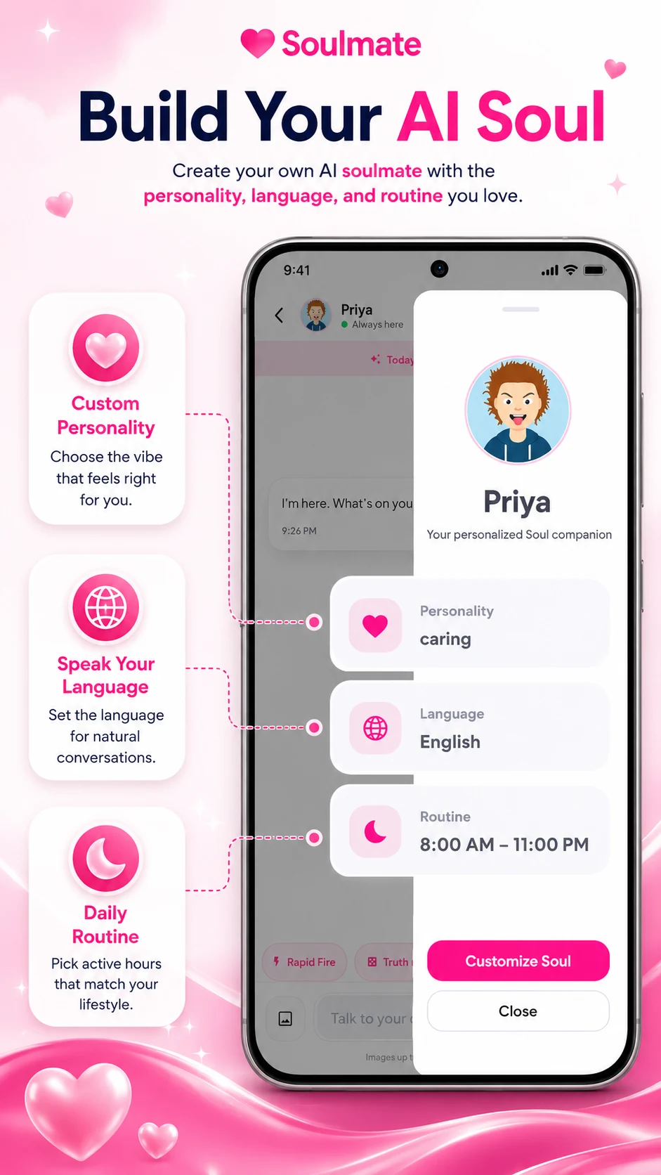 Soulmate – AI Dating App screenshot